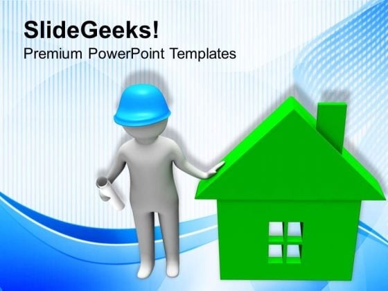 Find A Good Builder To Construct Your House PowerPoint Templates Ppt Backgrounds For Slides 0713 Find A Good Builder To Construct Your House PowerPoint Templates Ppt Backgrounds For Slides 0713