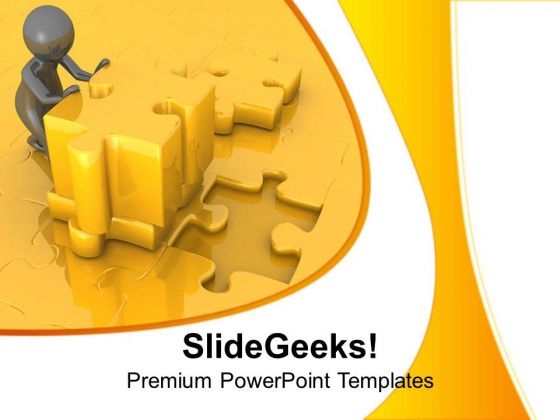 Find Important Puzzle Part For Business PowerPoint Templates Ppt Backgrounds For Slides 0713