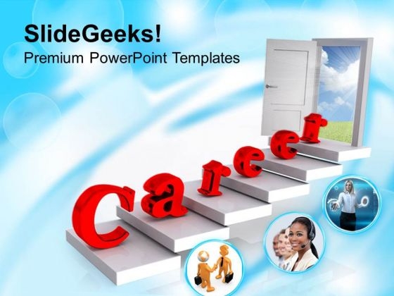 Find Right Door Focus On Career PowerPoint Templates Ppt Backgrounds For Slides 0513