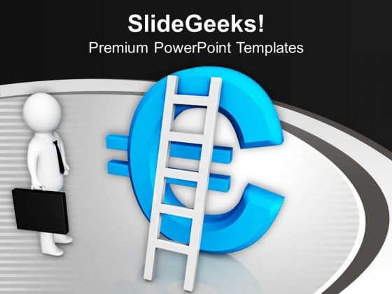 Find The Path To Earn Euro PowerPoint Templates Ppt Backgrounds For Slides 0713