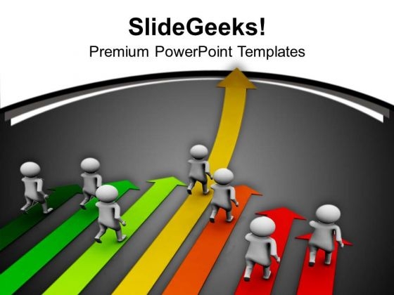 Find The Right Path For Achievement PowerPoint Templates Ppt Backgrounds For Slides 0613
