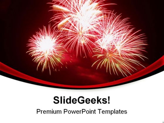 Fireworks Abstract Background PowerPoint Themes And PowerPoint Slides 0911