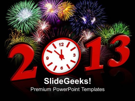 Fireworks And New Year Arrival Events PowerPoint Templates Ppt Background For Slides 1112