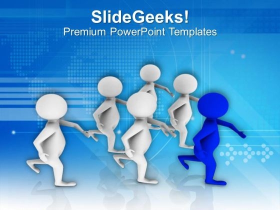 First Position And Lead The Crowd PowerPoint Templates Ppt Backgrounds For Slides 0513 First Position And Lead The Crowd PowerPoint Templates Ppt Backgrounds For Slides 0513