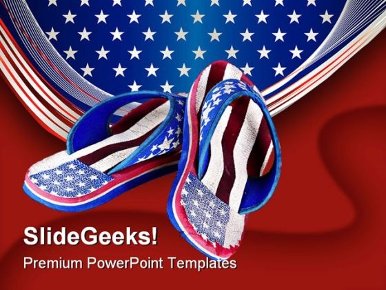Flip Flop Americana PowerPoint Templates And PowerPoint Backgrounds 0111 Flip Flop Americana PowerPoint Templates And PowerPoint Backgrounds 0111
