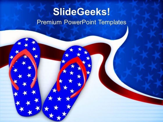 Flip Flop Beach Footwears PowerPoint Templates Ppt Backgrounds For Slides 0513 Flip Flop Beach Footwears PowerPoint Templates Ppt Backgrounds For Slides 0513