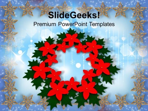 Floral Wreath Decoration PowerPoint Templates Ppt Backgrounds For Slides 1212 Floral Wreath Decoration PowerPoint Templates Ppt Backgrounds For Slides 1212