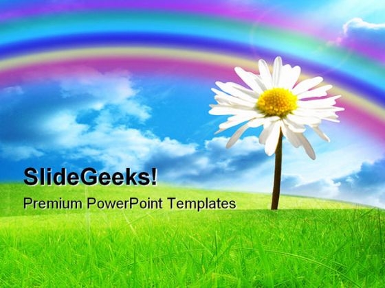 Flower Nature PowerPoint Template 1110 Flower Nature PowerPoint Template 1110