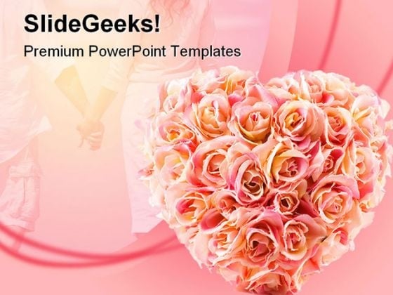 Flowers Wedding PowerPoint Template 0610