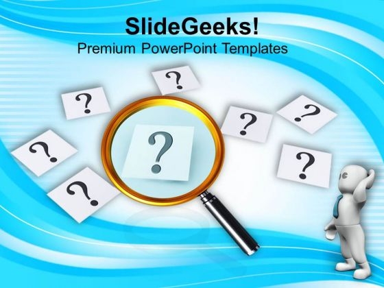Focus On Questions Raising In Mind PowerPoint Templates Ppt Backgrounds For Slides 0513