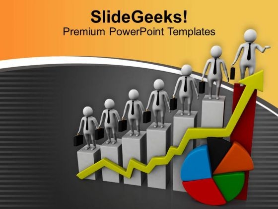 Follow The Growth Graph PowerPoint Templates Ppt Backgrounds For Slides 0713 Follow The Growth Graph PowerPoint Templates Ppt Backgrounds For Slides 0713