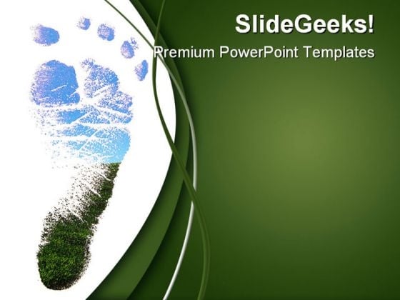 Footprint Nature PowerPoint Templates And PowerPoint Backgrounds 0611