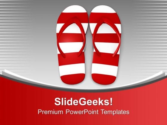 Footwears Beach Beauty PowerPoint Templates Ppt Backgrounds For Slides 0113 Footwears Beach Beauty PowerPoint Templates Ppt Backgrounds For Slides 0113