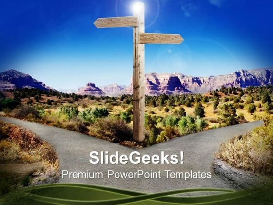 Fork In The Road Nature PowerPoint Templates And PowerPoint Themes 0712 Fork In The Road Nature PowerPoint Templates And PowerPoint Themes 0712