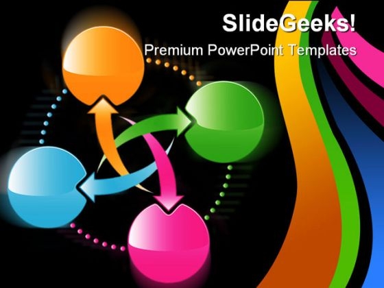 Four Elements Symbol PowerPoint Template 0810 Four Elements Symbol PowerPoint Template 0810