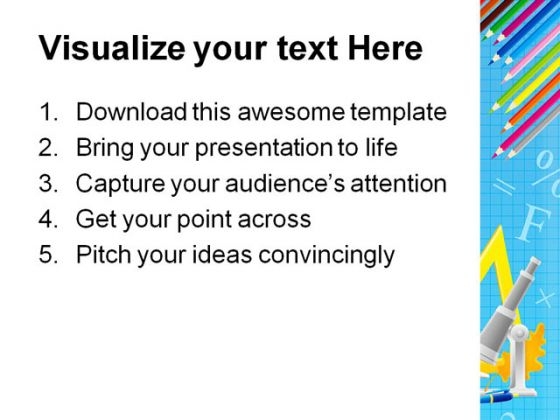 Frame Education PowerPoint Template 0610 multipurpose visual