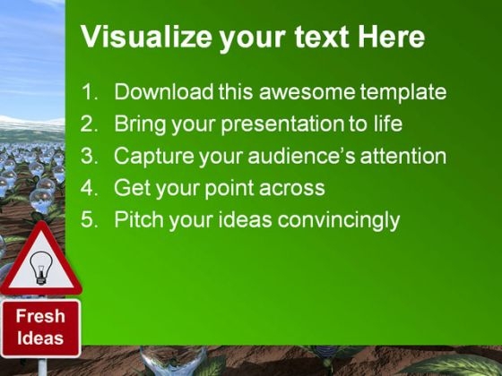 fresh_ideas_signpost_in_field_business_powerpoint_templates_and_powerpoint_backgrounds_0911_text