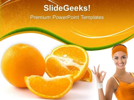 Fresh Orange Slices Health PowerPoint Templates And PowerPoint Themes 0512 Fresh Orange Slices Health PowerPoint Templates And PowerPoint Themes 0512