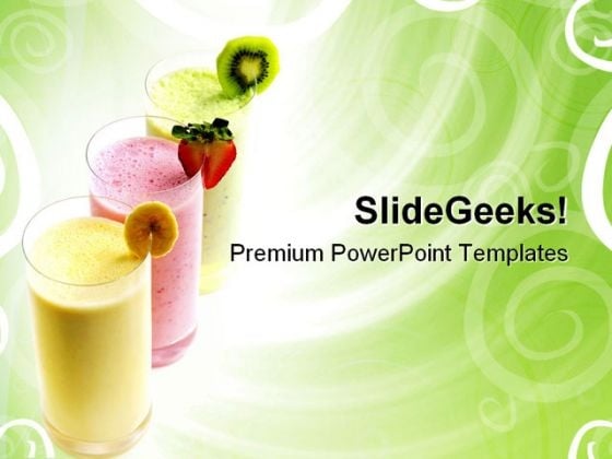 Fruit Smoothies Food PowerPoint Themes And PowerPoint Slides 0511 Fruit Smoothies Food PowerPoint Themes And PowerPoint Slides 0511