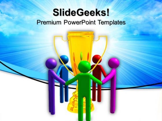 Full Spectrum Trophy Team People PowerPoint Templates And PowerPoint Themes 0812
