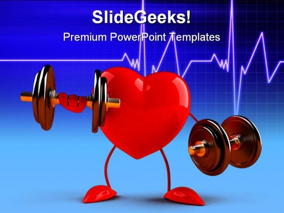 Fun Heart Health PowerPoint Templates And PowerPoint Backgrounds 0611