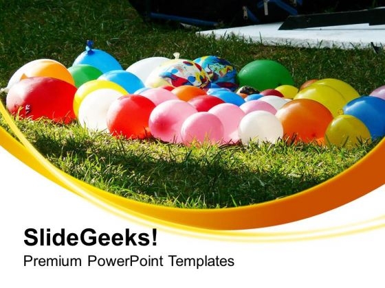 Fun Time With Water Balloons PowerPoint Templates Ppt Backgrounds For Slides 0513 Fun Time With Water Balloons PowerPoint Templates Ppt Backgrounds For Slides 0513