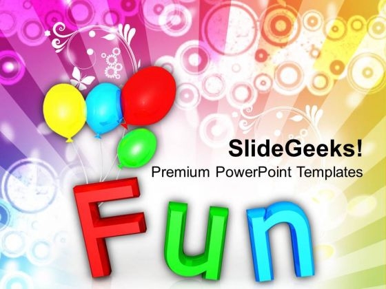 Fun With Colorful Balloons Holidays PowerPoint Templates Ppt Backgrounds For Slides 0213