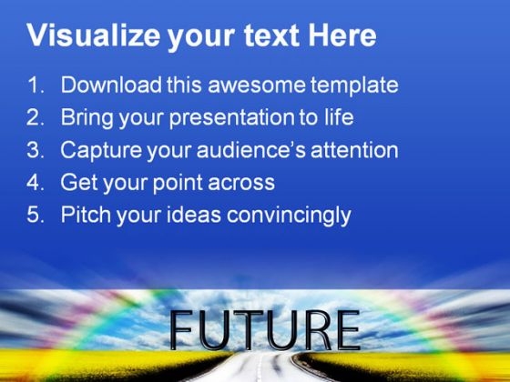Future Nature PowerPoint Template 0510 pre designed visual