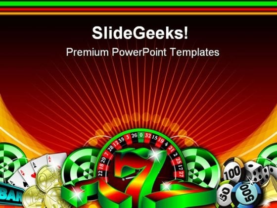 Gambling Illustration Game PowerPoint Themes And PowerPoint Slides 0611 Gambling Illustration Game PowerPoint Themes And PowerPoint Slides 0611