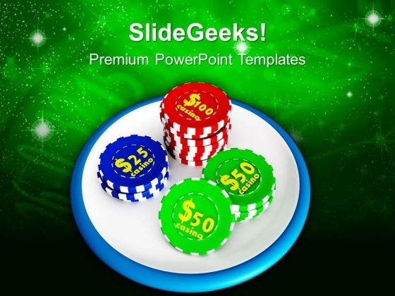 Gambling Of Poker Chips PowerPoint Templates Ppt Backgrounds For Slides 0213 Gambling Of Poker Chips PowerPoint Templates Ppt Backgrounds For Slides 0213