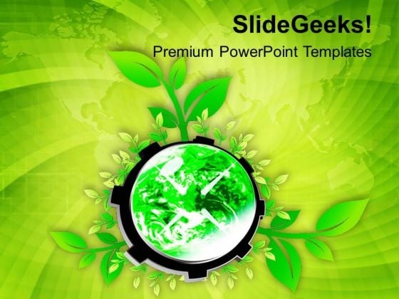 Gear The Process Of Planting To Save World PowerPoint Templates Ppt Backgrounds For Slides 0713 Gear The Process Of Planting To Save World PowerPoint Templates Ppt Backgrounds For Slides 0713