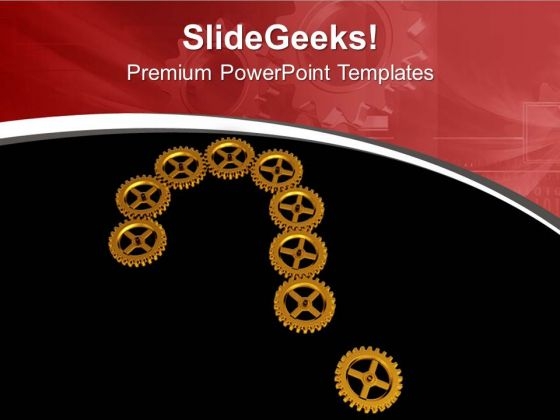 Gear Wheels Forming Question Mark PowerPoint Templates Ppt Backgrounds For Slides 0713 Gear Wheels Forming Question Mark PowerPoint Templates Ppt Backgrounds For Slides 0713