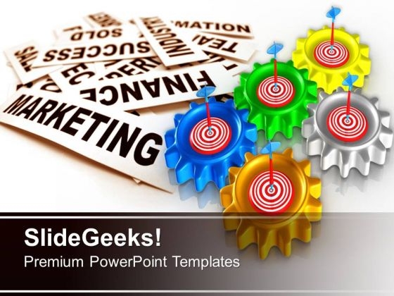 Gear With Target Gearwheels PowerPoint Templates And PowerPoint Themes 0712 Gear With Target Gearwheels PowerPoint Templates And PowerPoint Themes 0712