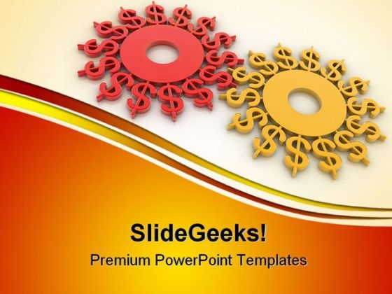 Gears Dollar Money PowerPoint Templates And PowerPoint Backgrounds 0511 Gears Dollar Money PowerPoint Templates And PowerPoint Backgrounds 0511