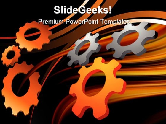 Gears Industrial PowerPoint Template 0610 Gears Industrial PowerPoint Template 0610