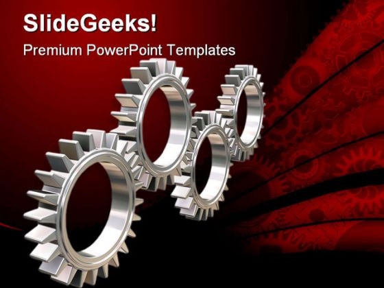 Gears Industrial PowerPoint Template 0810 Gears Industrial PowerPoint Template 0810