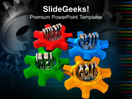 Gears Turn In Conjunction Industrial PowerPoint Templates And PowerPoint Themes 0812 Gears Turn In Conjunction Industrial PowerPoint Templates And PowerPoint Themes 0812