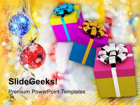 Gift Boxes On Christmas Background Festival PowerPoint Templates Ppt Backgrounds For Slides 1112 Gift Boxes On Christmas Background Festival PowerPoint Templates Ppt Backgrounds For Slides 1112