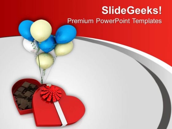 Gift Chocolates And Balloons For Party PowerPoint Templates Ppt Backgrounds For Slides 0713 Gift Chocolates And Balloons For Party PowerPoint Templates Ppt Backgrounds For Slides 0713