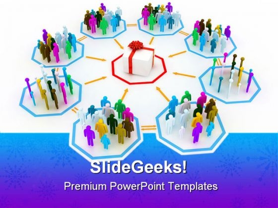 Gift Concept Christmas PowerPoint Template 0610 Gift Concept Christmas PowerPoint Template 0610