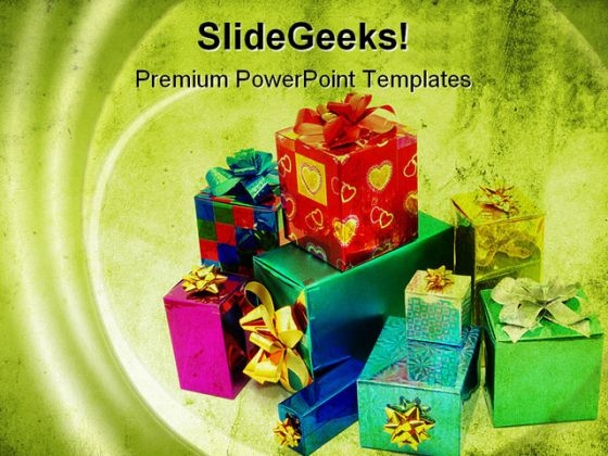 Gifts Holidays PowerPoint Template 1110 Gifts Holidays PowerPoint Template 1110