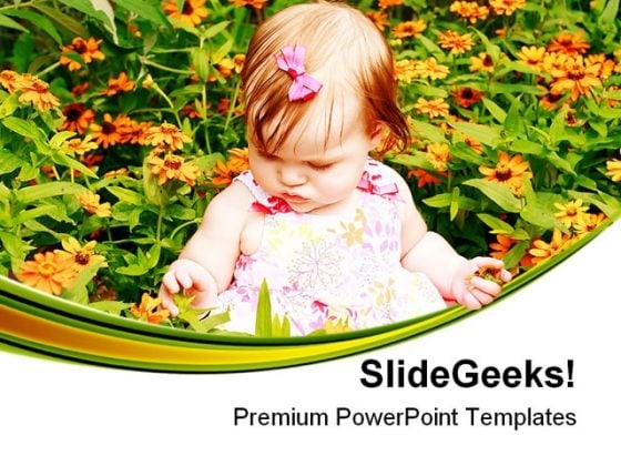 Girl Sitting In Flowers Baby PowerPoint Templates And PowerPoint Backgrounds 0511 Girl Sitting In Flowers Baby PowerPoint Templates And PowerPoint Backgrounds 0511