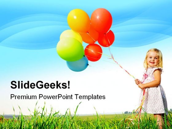 Girl With Balloon Holidays PowerPoint Templates And PowerPoint Backgrounds 0411 Girl With Balloon Holidays PowerPoint Templates And PowerPoint Backgrounds 0411