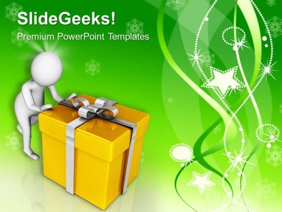 Give And Receive Presents At Christmas PowerPoint Templates Ppt Backgrounds For Slides 0713 Give And Receive Presents At Christmas PowerPoint Templates Ppt Backgrounds For Slides 0713