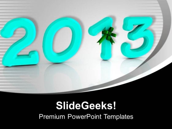 Give The Wishes Of 2013 PowerPoint Templates Ppt Backgrounds For Slides 0513