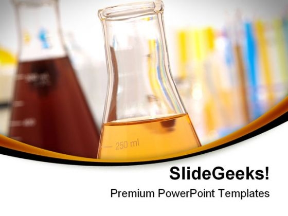 glass equipment in lab science powerpoint templates and powerpoint science lab backgrounds