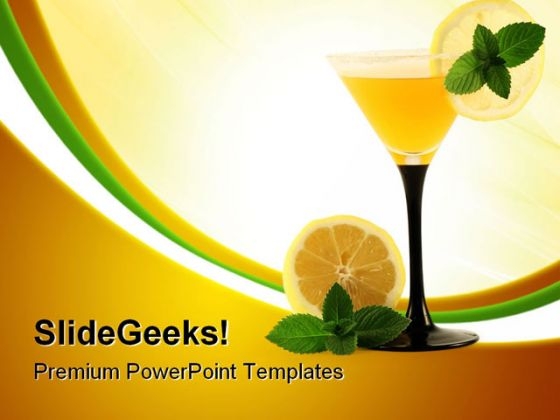 Glass With Cocktail Health PowerPoint Themes And PowerPoint Slides 0411 Glass With Cocktail Health PowerPoint Themes And PowerPoint Slides 0411