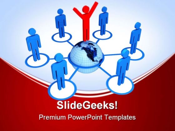 Global Connection Business PowerPoint Themes And PowerPoint Slides 0411