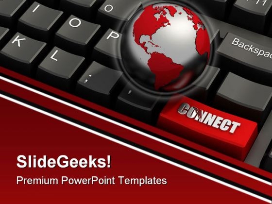 Global Connectivity Computer PowerPoint Themes And PowerPoint Slides 0411