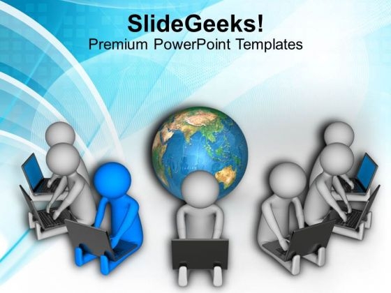 Global Connectivity Is Good PowerPoint Templates Ppt Backgrounds For Slides 0713